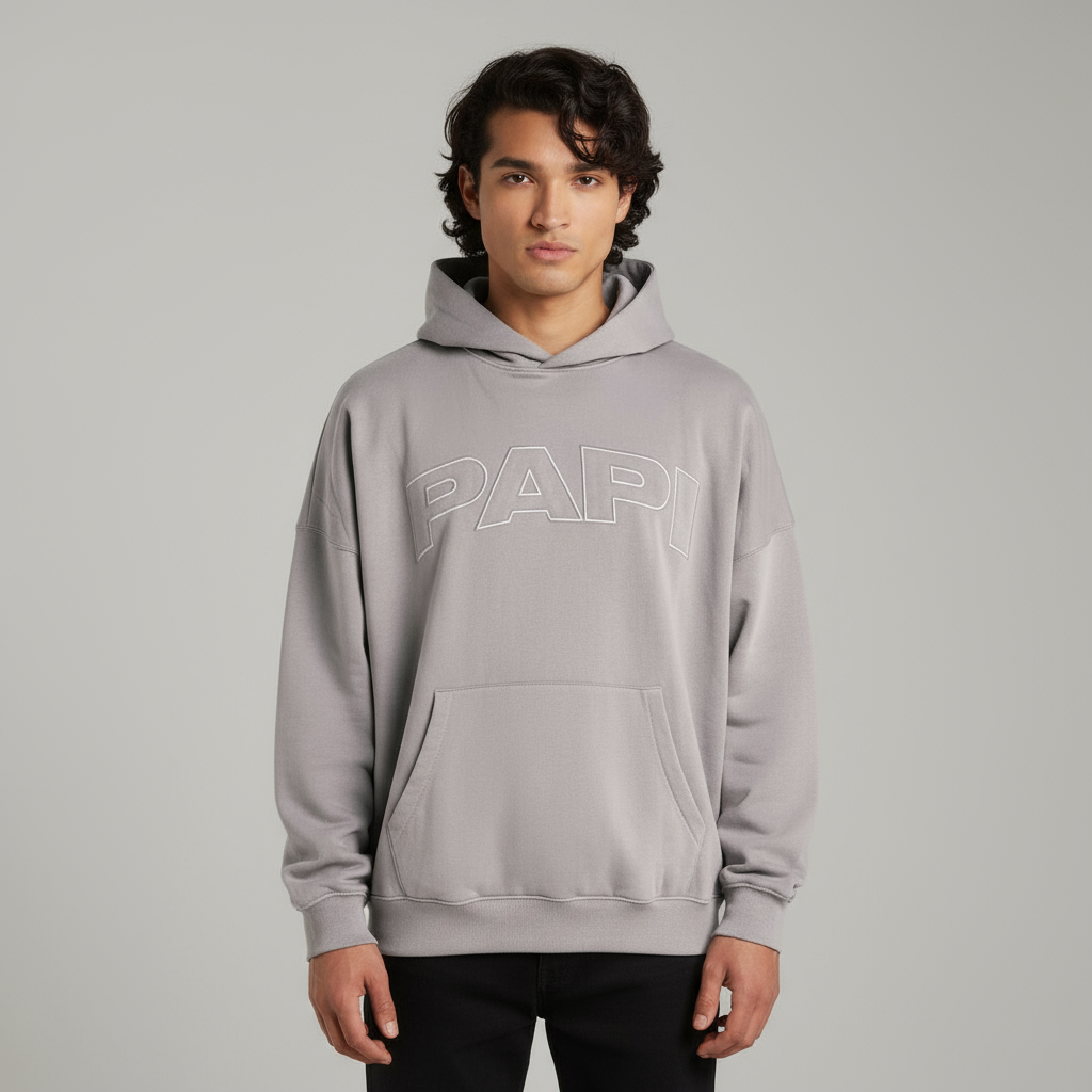 PAPI Oversized Hoodie - Gray
