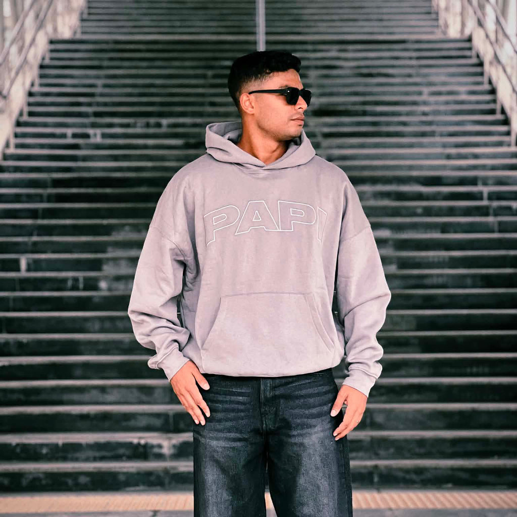 PAPI Oversized Hoodie - Gray