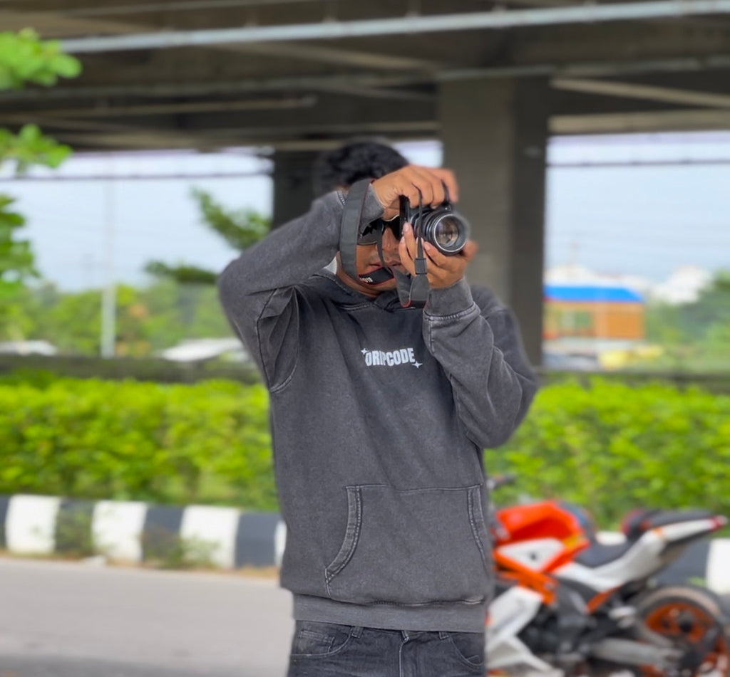 Saint Acid Wash Hoodie - Eye & Cross Graphic Design | Dripcode