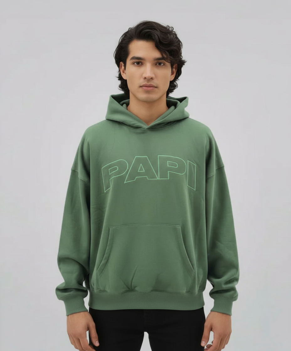 PAPI Oversized Hoodie - Green