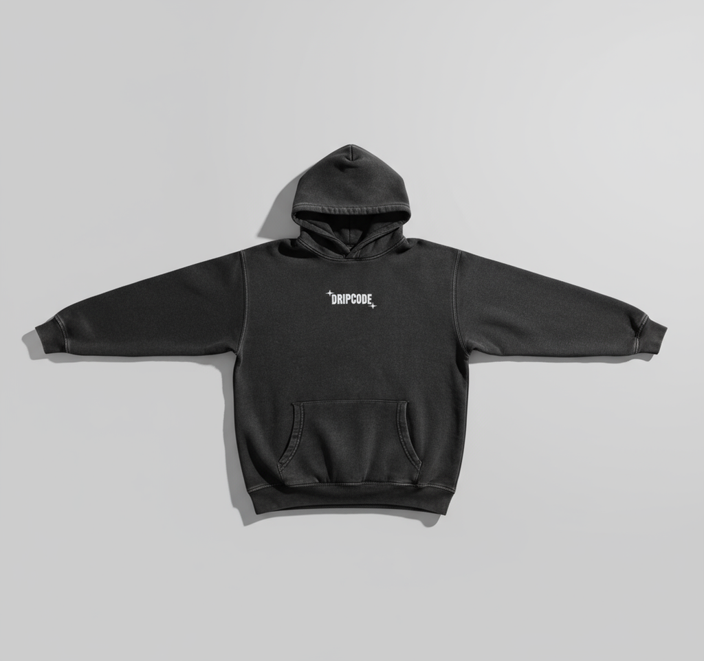 Saint Acid Wash Hoodie - Eye & Cross Graphic Design | Dripcode